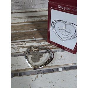 Carlton daughter heart ornament Xmas holiday tree